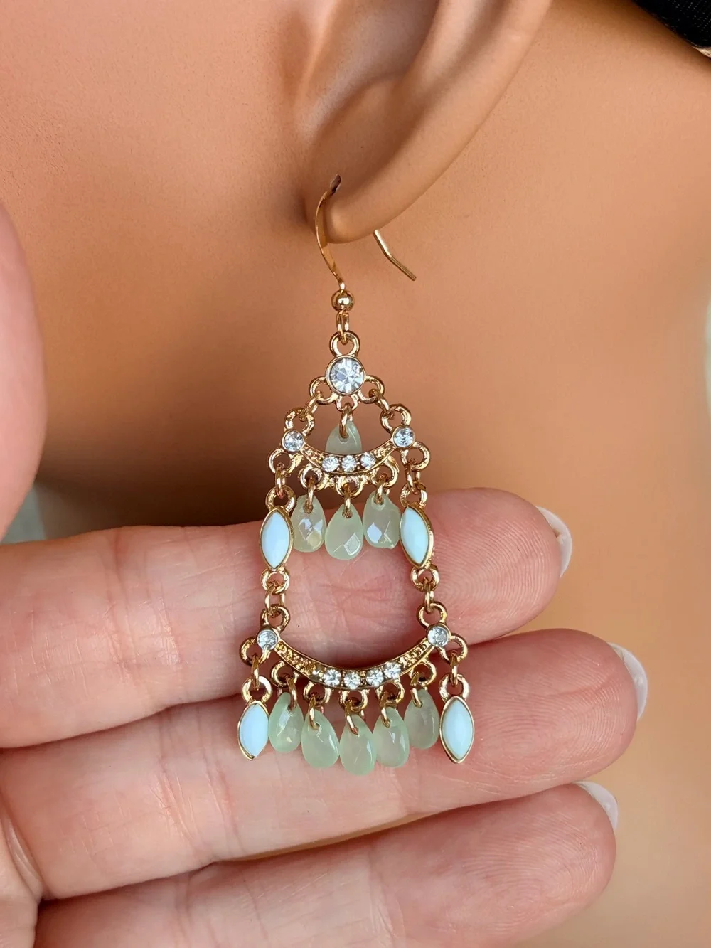 Tanya Creations chandelier earrings